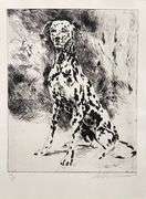 Highly Collectible LeRoy Neiman Signed Dalmation Etching 1980