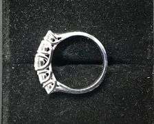 INTRICATE 14K WHITE GOLD NATURAL DIAMOND WEDDING BAND