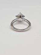 Sparkling 3.25 Ct VVs1 White Asscher Cut Moissanite Ring