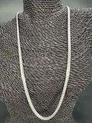 Italian 925 Sterling Silver Tight Miami Link Cuban Chain 24" Necklace