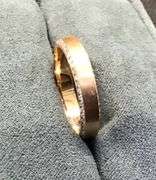 MEN’S 14K ROSE GOLD LAB DIAMOND WEDDING BAND
