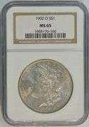 Blazing Gem BU 1902-O Morgan Silver Dollar. NGC MS65