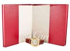 Cartier Roadster Date 2676, 32 X 37mm, Silver Dial 18K Yellow Gold Ladies Watch