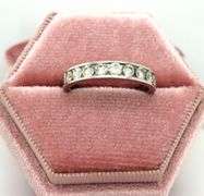 14kt White gold 1ctw channel set diamond band