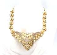 Ravishing Brand New European 29.40CTW Round Cabochon-Cut Opals W/ Fire & 3.89CTW Diamond Necklace in