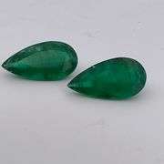 CERTIFIED NATURAL GREEN EMERALDS TOTALING 21.99 CARAT