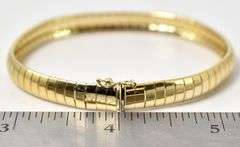 Amazing Omega Chain Bracelet in 14K Yellow Gold