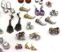 Group lot of Vintage 925 sterling silver earrings
