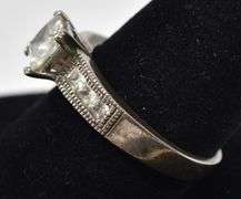 CZ Gemstone Ring in Sterling Silver