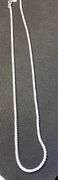 ELEGANT 14K WHITE GOLD LAB DIAMOND TENNIS NECKLACE
