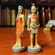 Hand-Painted Roman Legion Warrior Chess Set