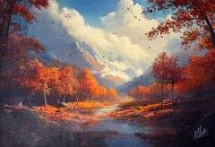 Alberto Insigne "Autunno Series"  Signed Giclee