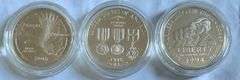 3 US Military Comm $1 Silver Proof Set