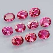Violet pink! Untreated! 3.21ct REAL Tourmaline set!!!