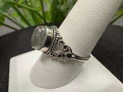 Sterling Silver Labradorite Gemstone Ring Size 10