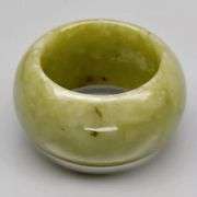 High walled! 50.69 carats! Pure Jade bangle ring!