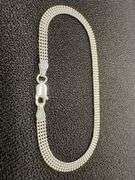 Sterling Silver Italian Ball Bead Strand Chain 4mm 925 Italy Bracelet 7"