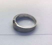 14K WHITE GOLD MEN’S WEDDING BAND