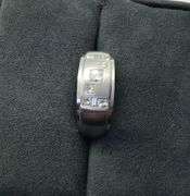 MEN’S 14K WHITE GOLD NATURAL DIAMOND WEDDING BAND