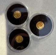 1/4 Gram Pure Gold Bar, Monarch Design, x 3