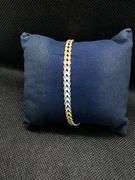 10K THREE TONE GOLD DOUBLE ROPE BRACELET