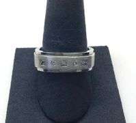 14K WHITE GOLD MEN’S WEDDING BAND