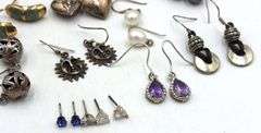 Group lot of Vintage 925 sterling silver earrings
