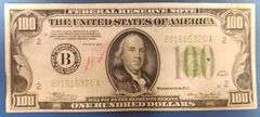 1934 Lime Green $100 Note, Circulated