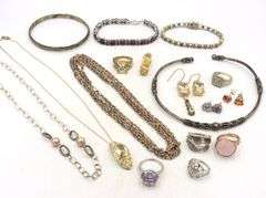 Group lot of Vintage 925 sterling silver mixed jewelry