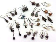 Group lot of Vintage 925 sterling silver earrings