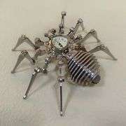 Metal Spider Clock