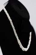 Sterling Silver Graduated Byzantine Itailian 10mm Wide Necklace Round Pure 925 Link Chain 20"