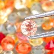 Vivid and glittering 6.88ct Songean Sapphire set