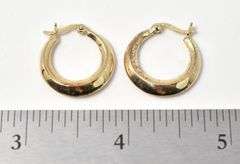 Hoop Earrings in Vermeil Sterling Silver