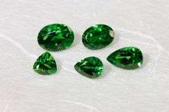 Fine Natural Tsavorite - Lot of 5