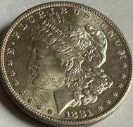 Frosty White BU 1881 S Proof Like Morgan