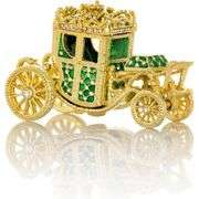 24k Gold Plated Fabergé Style Chariot