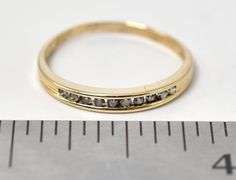 Dazzling Diamond Band Ring in 10K Yellow Gold