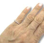 Sparkling White Gold Diamond Band