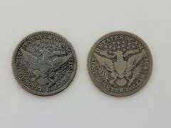 1913 D & 1915 Barber Quarters, Circulated