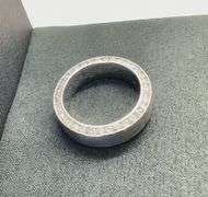 MEN’S 14K WHITE GOLD LAB DIAMOND WEDDING BAND