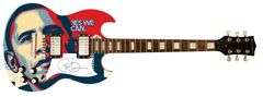 President Barack Obama Signed Custom Graphics Yes We Can Guitar ACOA