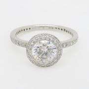 Platinum Ritani Diamond Engagement Ring