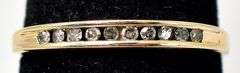 Dazzling Diamond Band Ring in 10K Yellow Gold