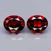 Top red Mozambique Garnets! 5.91 carat pair!