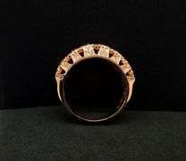 UNIQUELY DESIGNED 14K ROSE GOLD NATURAL DIAMOND RING