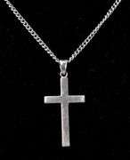 Cross Pendant Necklace in Sterling Silver