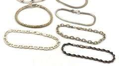 Vintage 925 sterling silver group lot of 7 bracelets