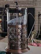 French Press Coffee Maker Glass & Stainless Steel