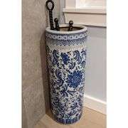 24-Inch Blue and White Porcelain Umbrella Stand